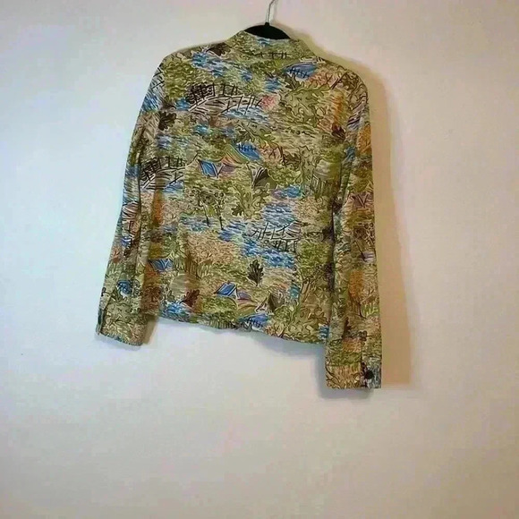 Christopher and Banks Designer Fall Woodland Blazer size L - Picture 3 of 4